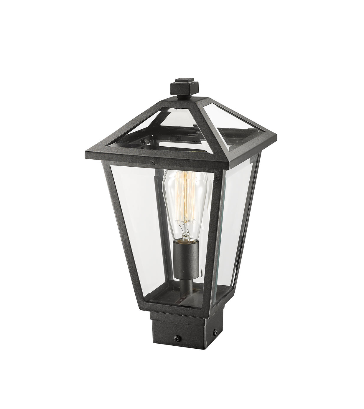 Z-Lite - 579PHMS-BK - One Light Outdoor Post Mount Fixture - Talbot - Black