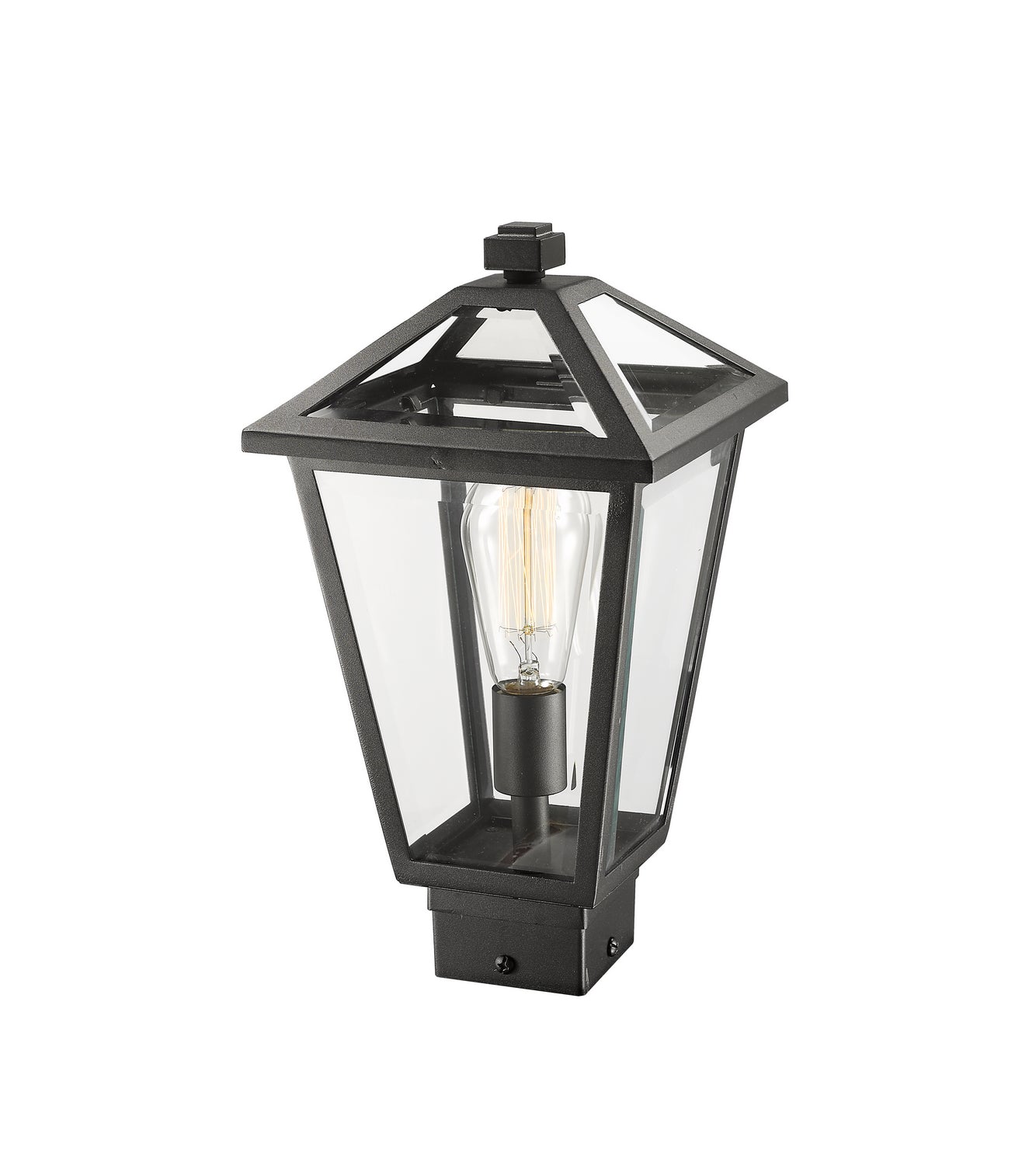 Z-Lite - 579PHMS-BK - One Light Outdoor Post Mount Fixture - Talbot - Black