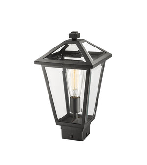 Z-Lite - 579PHMS-BK - One Light Outdoor Post Mount Fixture - Talbot - Black