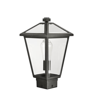 Z-Lite - 579PHMS-BK - One Light Outdoor Post Mount Fixture - Talbot - Black