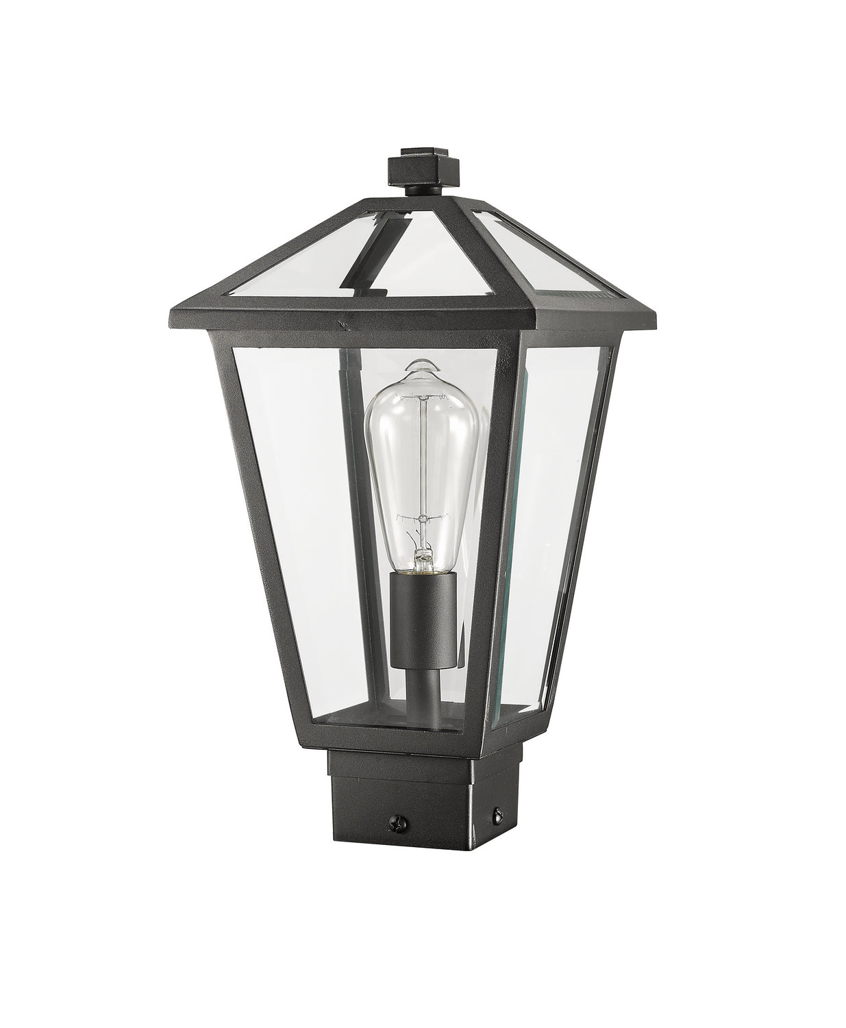 Z-Lite - 579PHMS-BK - One Light Outdoor Post Mount - Talbot - Black