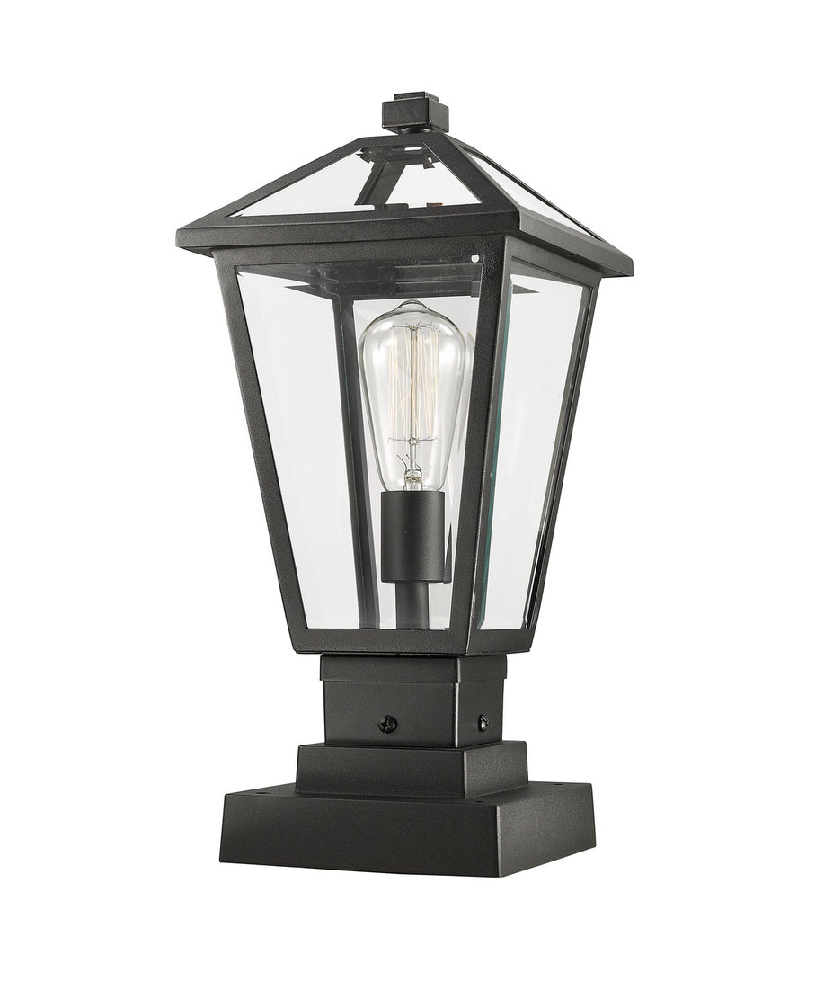 Z-Lite - 579PHMS-SQPM-BK - One Light Outdoor Pier Mounted Fixture - Talbot - Black