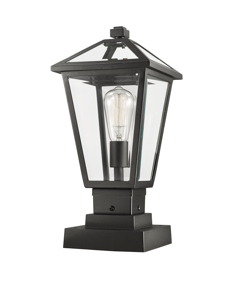 Z-Lite - 579PHMS-SQPM-BK - One Light Outdoor Pier Mounted Fixture - Talbot - Black