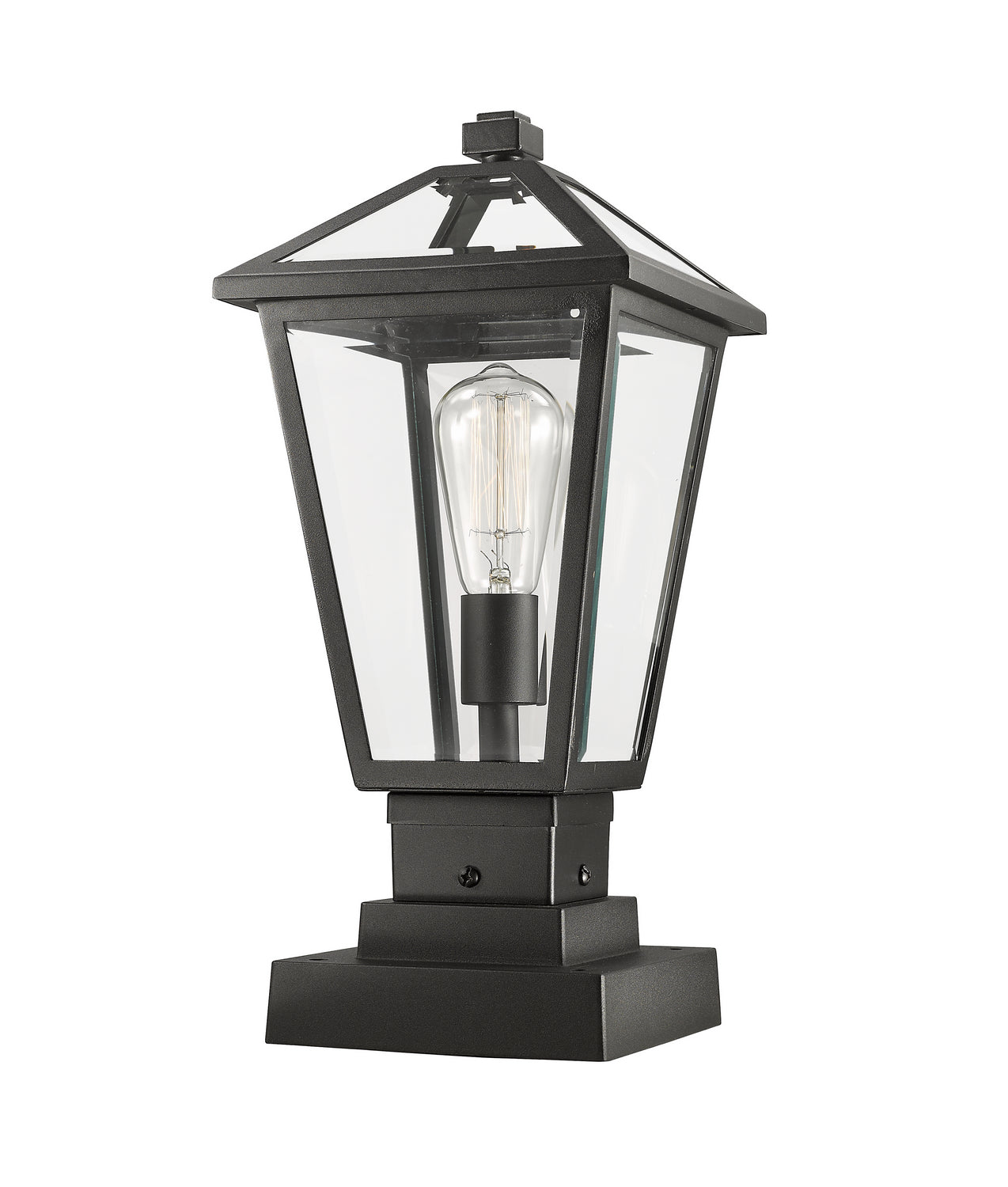 Z-Lite - 579PHMS-SQPM-BK - One Light Outdoor Pier Mounted Fixture - Talbot - Black