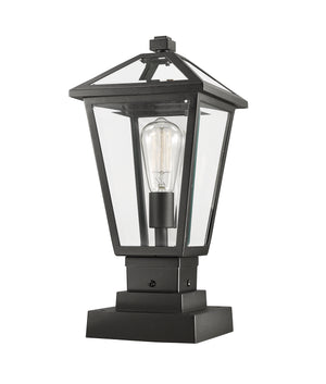 Z-Lite - 579PHMS-SQPM-BK - One Light Outdoor Pier Mounted Fixture - Talbot - Black