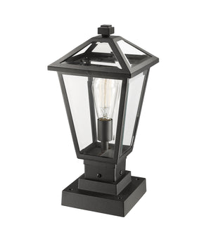 Z-Lite - 579PHMS-SQPM-BK - One Light Outdoor Pier Mount - Talbot - Black