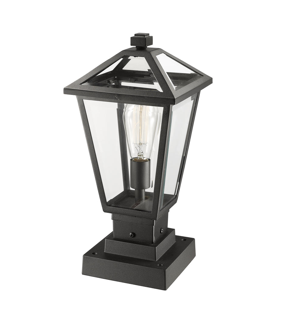 Z-Lite - 579PHMS-SQPM-BK - One Light Outdoor Pier Mounted Fixture - Talbot - Black