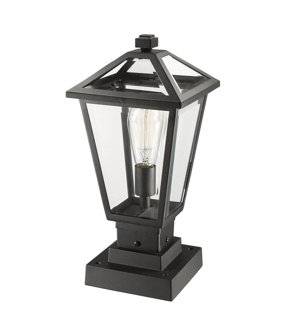 Z-Lite - 579PHMS-SQPM-BK - One Light Outdoor Pier Mounted Fixture - Talbot - Black