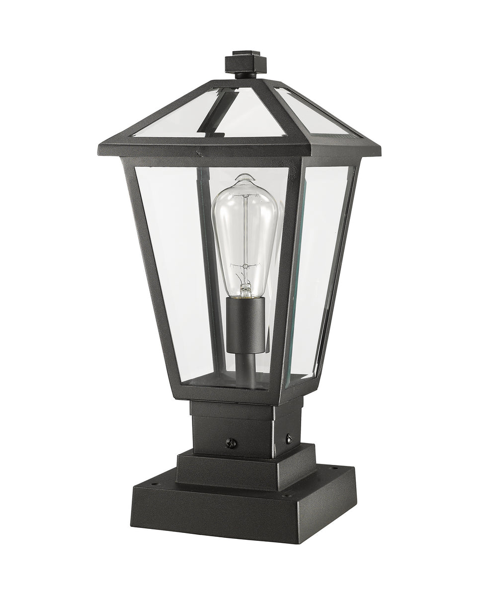 Z-Lite - 579PHMS-SQPM-BK - One Light Outdoor Pier Mounted Fixture - Talbot - Black