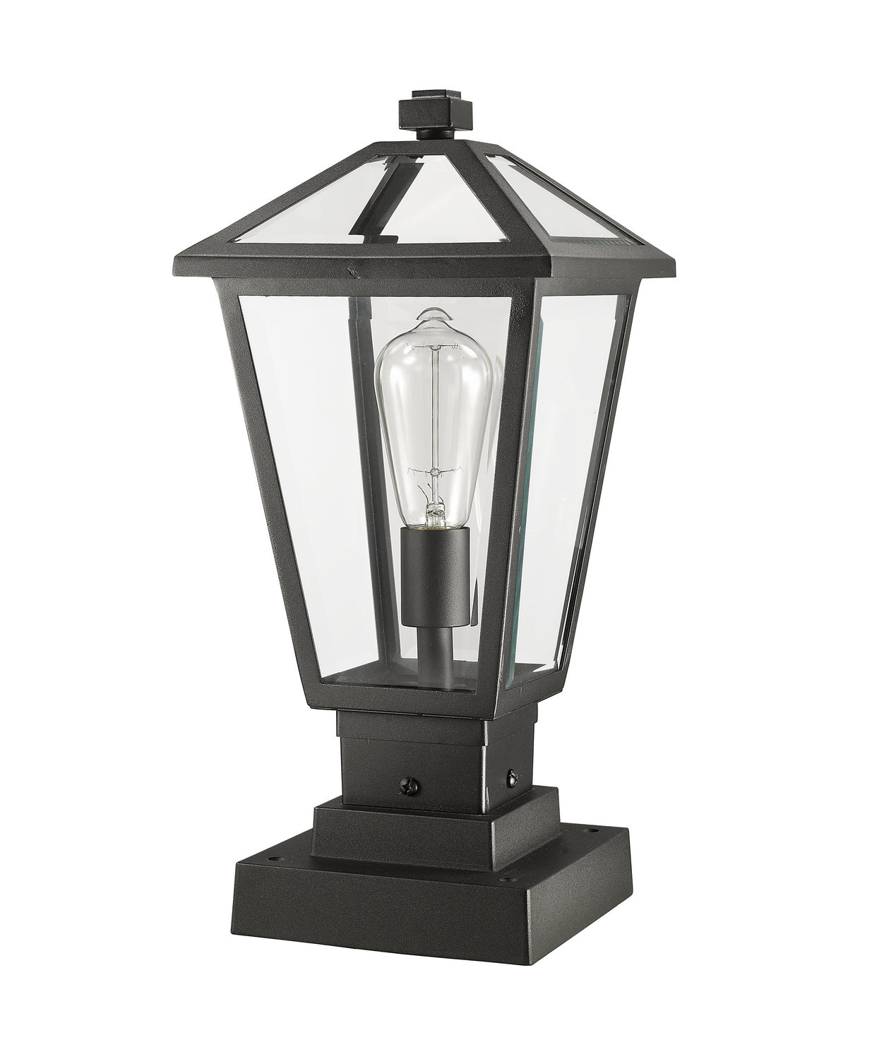 Z-Lite - 579PHMS-SQPM-BK - One Light Outdoor Pier Mounted Fixture - Talbot - Black