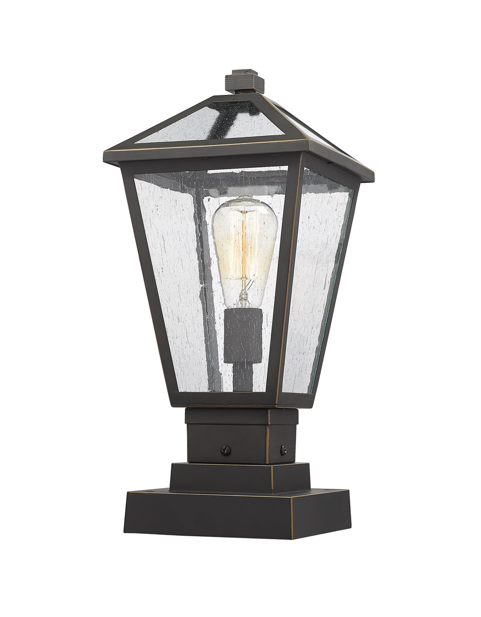 Z-Lite - 579PHMS-SQPM-ORB - One Light Outdoor Pier Mounted Fixture - Talbot - Oil Rubbed Bronze
