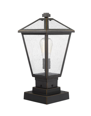 Z-Lite - 579PHMS-SQPM-ORB - One Light Outdoor Pier Mount - Talbot - Oil Rubbed Bronze