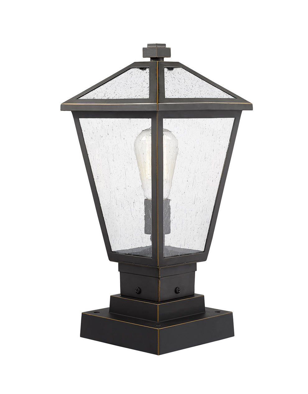Z-Lite - 579PHMS-SQPM-ORB - One Light Outdoor Pier Mounted Fixture - Talbot - Oil Rubbed Bronze