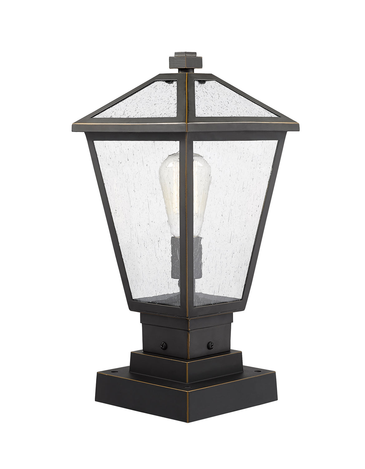 Z-Lite - 579PHMS-SQPM-ORB - One Light Outdoor Pier Mounted Fixture - Talbot - Oil Rubbed Bronze