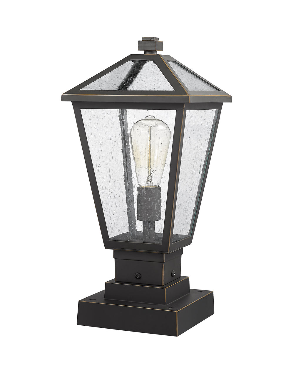 Z-Lite - 579PHMS-SQPM-ORB - One Light Outdoor Pier Mounted Fixture - Talbot - Oil Rubbed Bronze