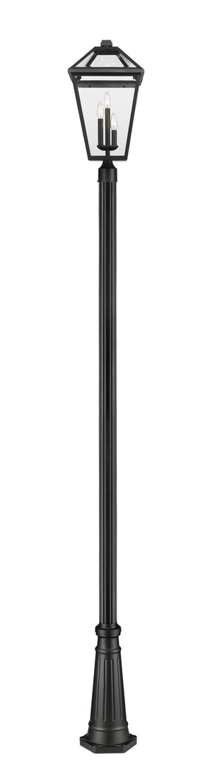 Z-Lite - 579PHXLR-519P-BK - Three Light Outdoor Post Mounted Fixture - Talbot - Black