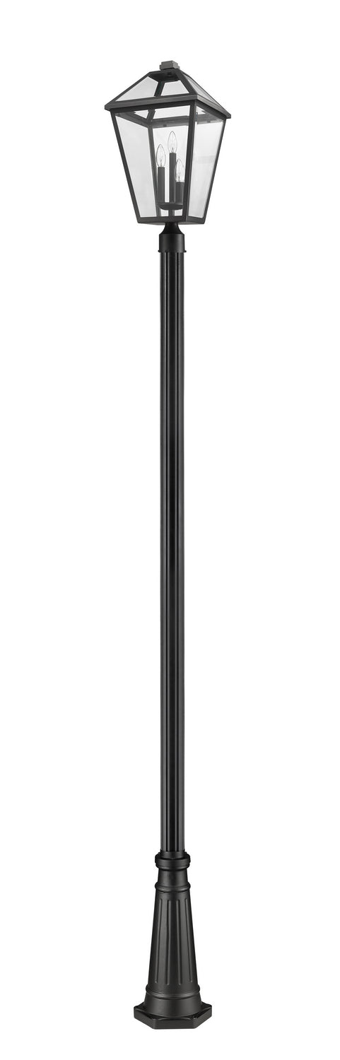 Z-Lite - 579PHXLR-519P-BK - Three Light Outdoor Post Mounted Fixture - Talbot - Black