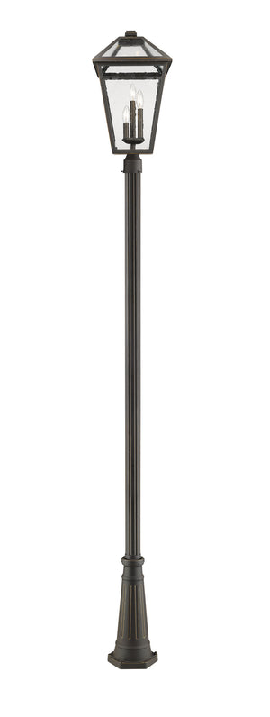 Z-Lite - 579PHXLR-519P-ORB - Three Light Outdoor Post Mounted Fixture - Talbot - Oil Rubbed Bronze