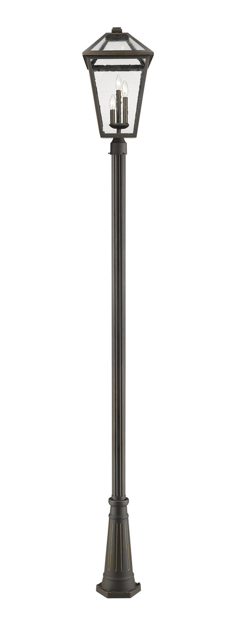Z-Lite - 579PHXLR-519P-ORB - Three Light Outdoor Post Mounted Fixture - Talbot - Oil Rubbed Bronze