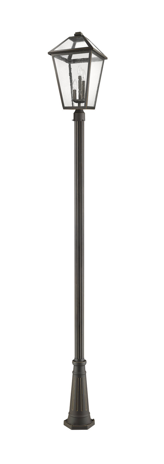 Z-Lite - 579PHXLR-519P-ORB - Three Light Outdoor Post Mounted Fixture - Talbot - Oil Rubbed Bronze