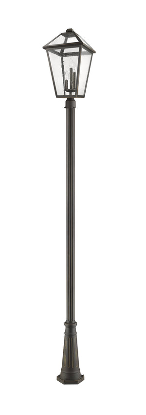 Z-Lite - 579PHXLR-519P-ORB - Three Light Outdoor Post Mounted Fixture - Talbot - Oil Rubbed Bronze