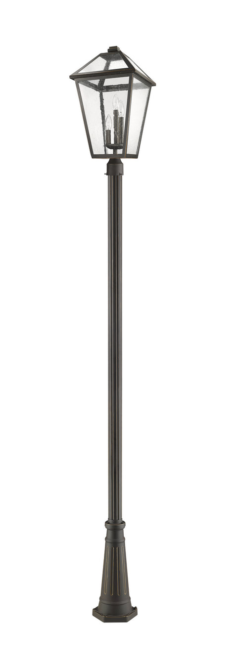 Z-Lite - 579PHXLR-519P-ORB - Three Light Outdoor Post Mounted Fixture - Talbot - Oil Rubbed Bronze