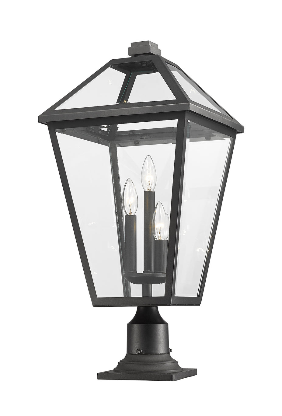 Z-Lite - 579PHXLR-533PM-BK - Three Light Outdoor Pier Mounted Fixture - Talbot - Black