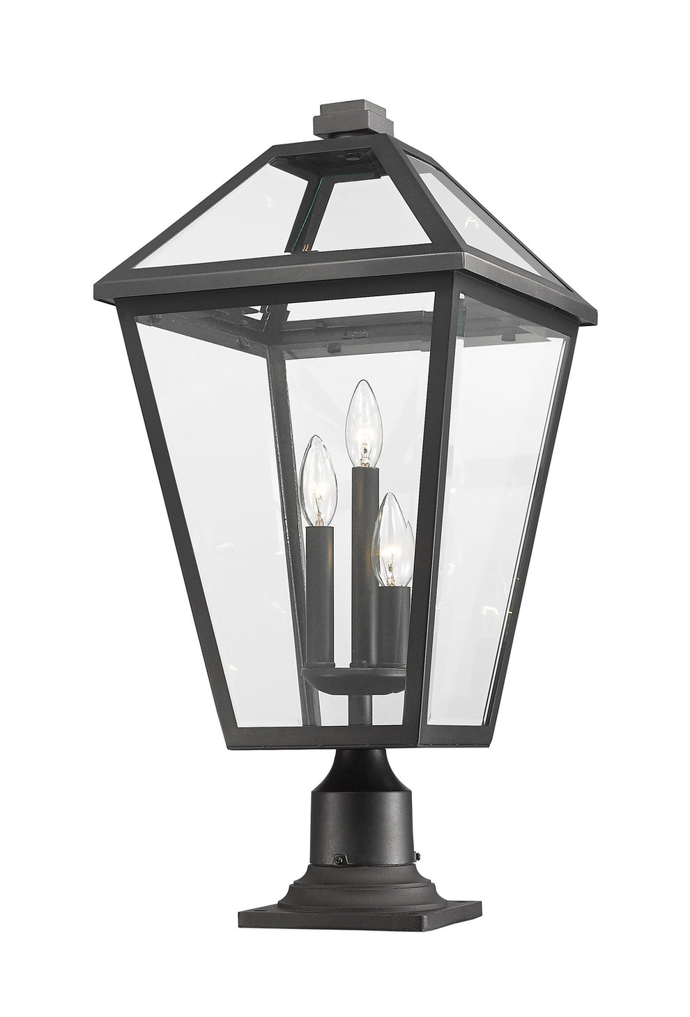 Z-Lite - 579PHXLR-533PM-BK - Three Light Outdoor Pier Mounted Fixture - Talbot - Black
