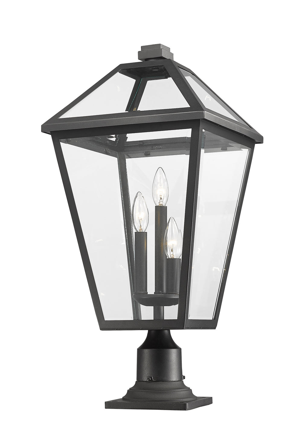 Z-Lite - 579PHXLR-533PM-BK - Three Light Outdoor Pier Mounted Fixture - Talbot - Black
