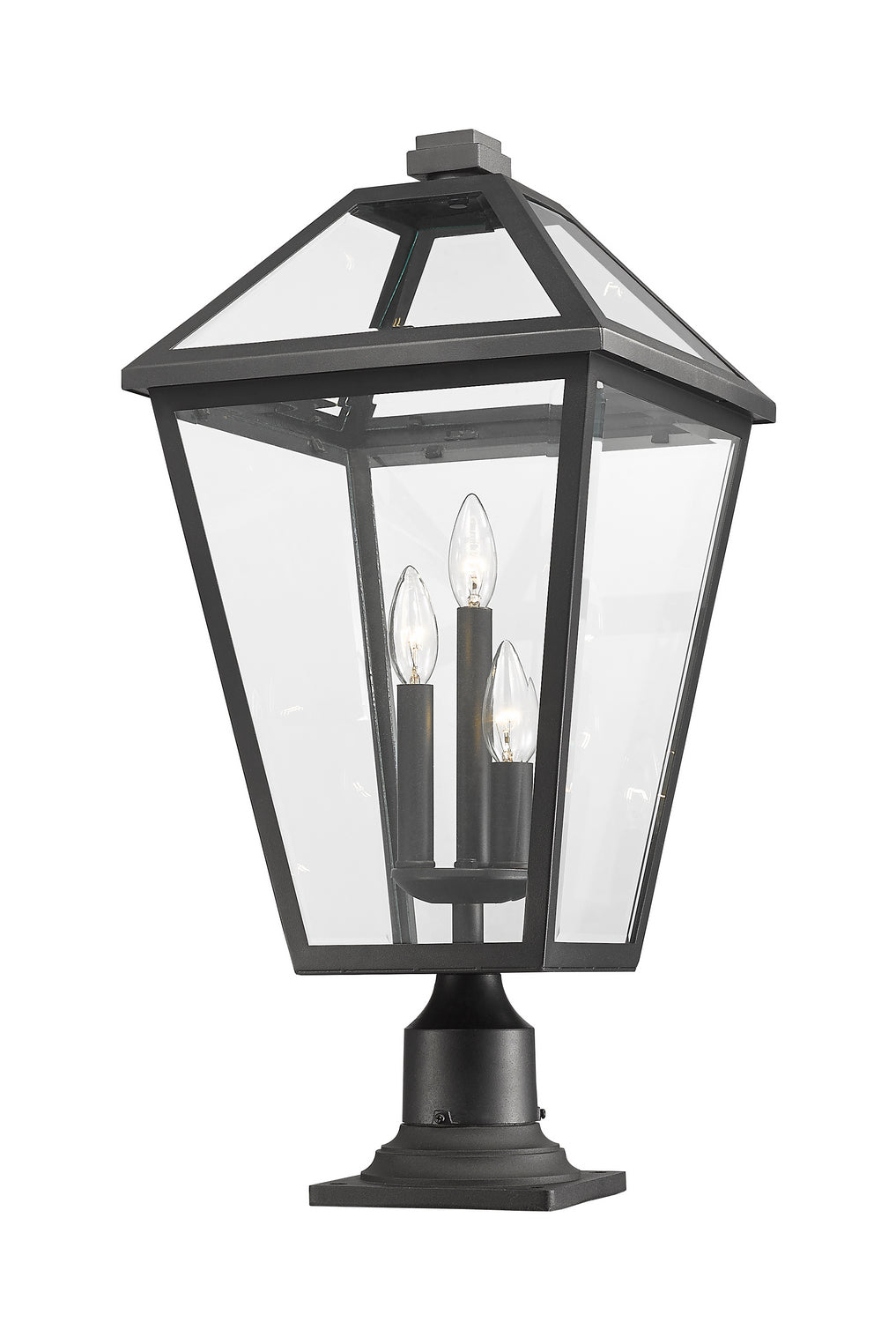 Z-Lite - 579PHXLR-533PM-BK - Three Light Outdoor Pier Mounted Fixture - Talbot - Black