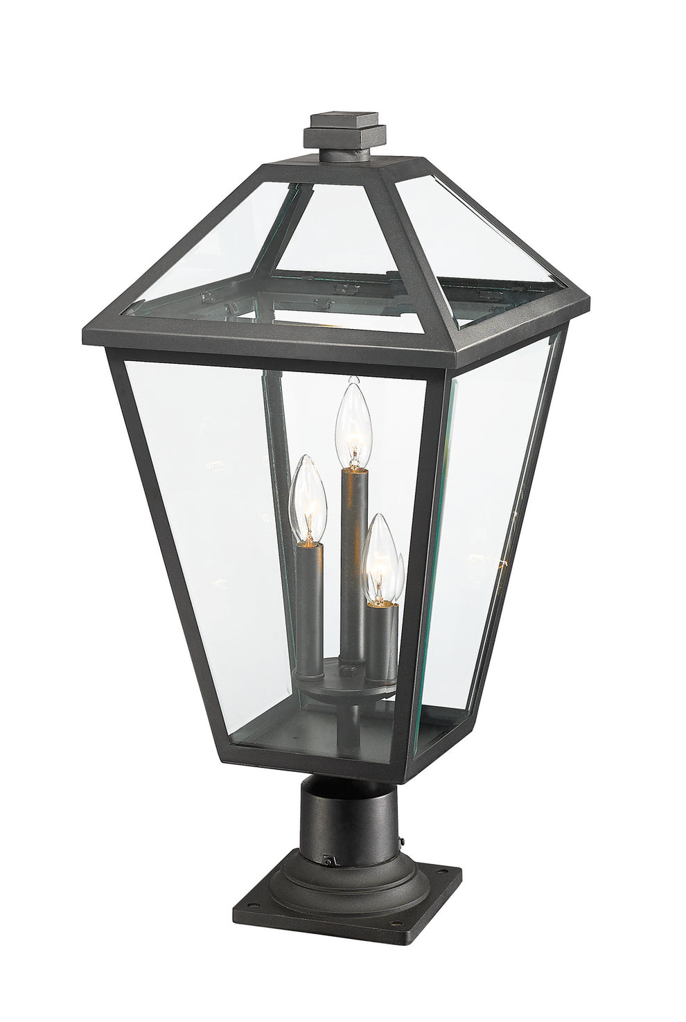 Z-Lite - 579PHXLR-533PM-BK - Three Light Outdoor Pier Mounted Fixture - Talbot - Black