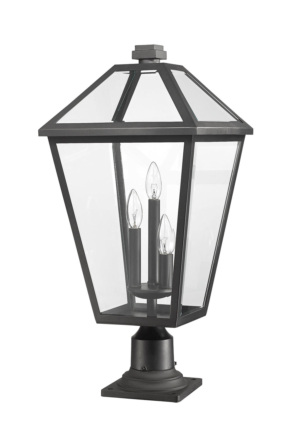 Z-Lite - 579PHXLR-533PM-BK - Three Light Outdoor Pier Mounted Fixture - Talbot - Black