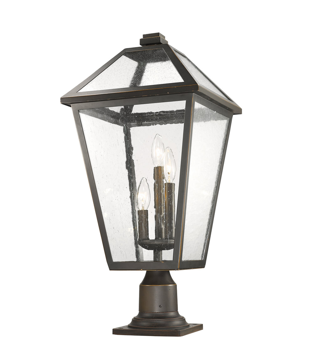 Z-Lite - 579PHXLR-533PM-ORB - Three Light Outdoor Pier Mounted Fixture - Talbot - Oil Rubbed Bronze