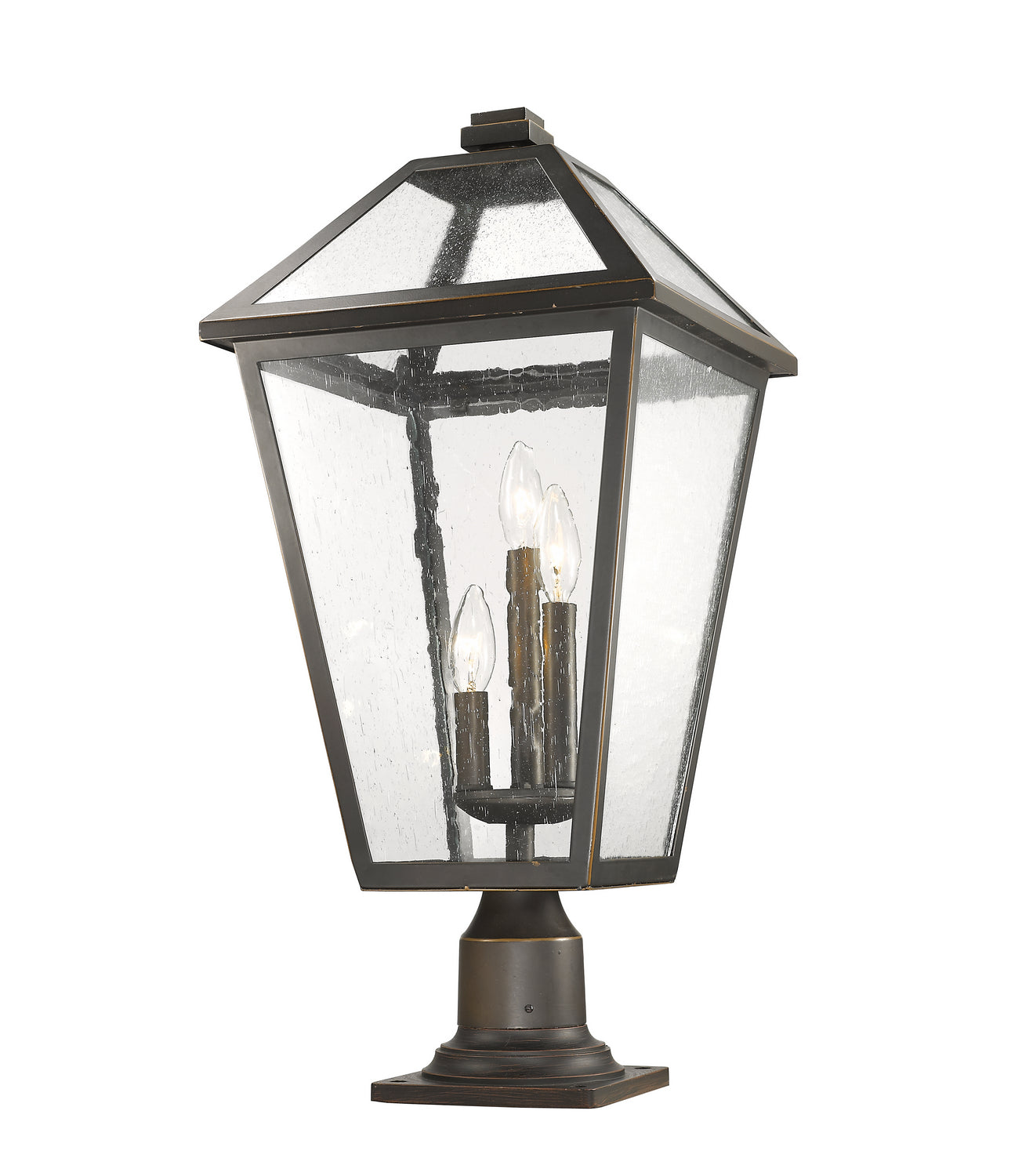 Z-Lite - 579PHXLR-533PM-ORB - Three Light Outdoor Pier Mounted Fixture - Talbot - Oil Rubbed Bronze