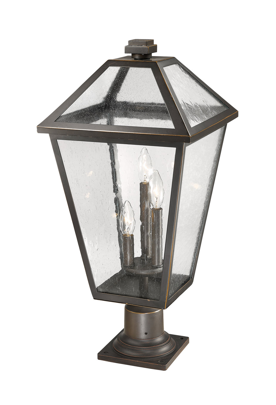 Z-Lite - 579PHXLR-533PM-ORB - Three Light Outdoor Pier Mounted Fixture - Talbot - Oil Rubbed Bronze