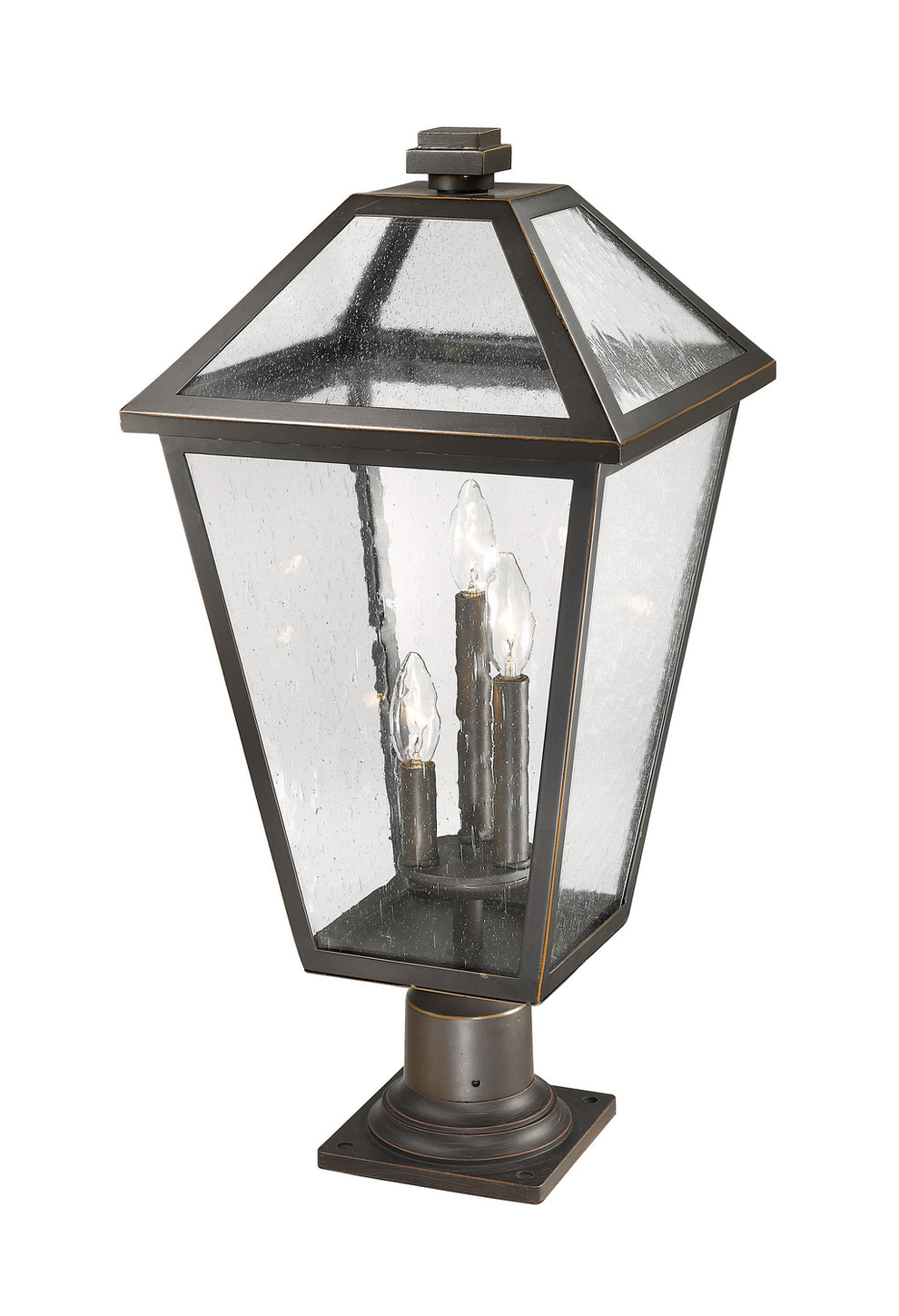 Z-Lite - 579PHXLR-533PM-ORB - Three Light Outdoor Pier Mounted Fixture - Talbot - Oil Rubbed Bronze