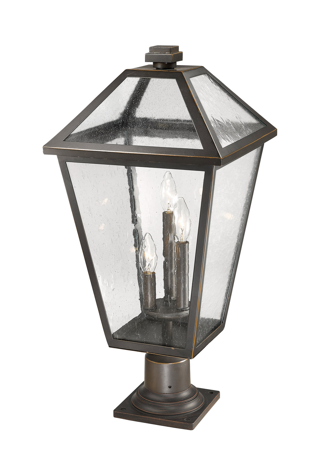 Z-Lite - 579PHXLR-533PM-ORB - Three Light Outdoor Pier Mounted Fixture - Talbot - Oil Rubbed Bronze
