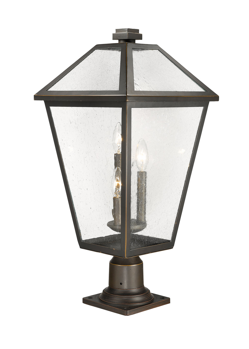 Z-Lite - 579PHXLR-533PM-ORB - Three Light Outdoor Pier Mounted Fixture - Talbot - Oil Rubbed Bronze