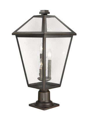 Z-Lite - 579PHXLR-533PM-ORB - Three Light Outdoor Pier Mounted Fixture - Talbot - Oil Rubbed Bronze