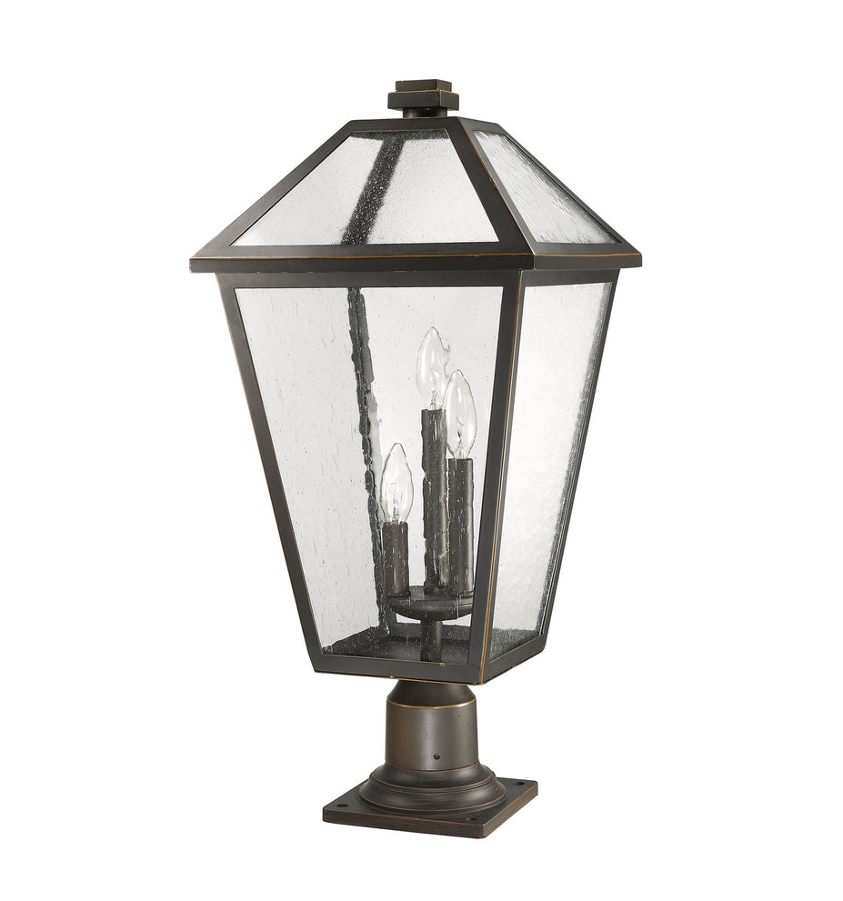 Z-Lite - 579PHXLR-533PM-ORB - Three Light Outdoor Pier Mounted Fixture - Talbot - Oil Rubbed Bronze