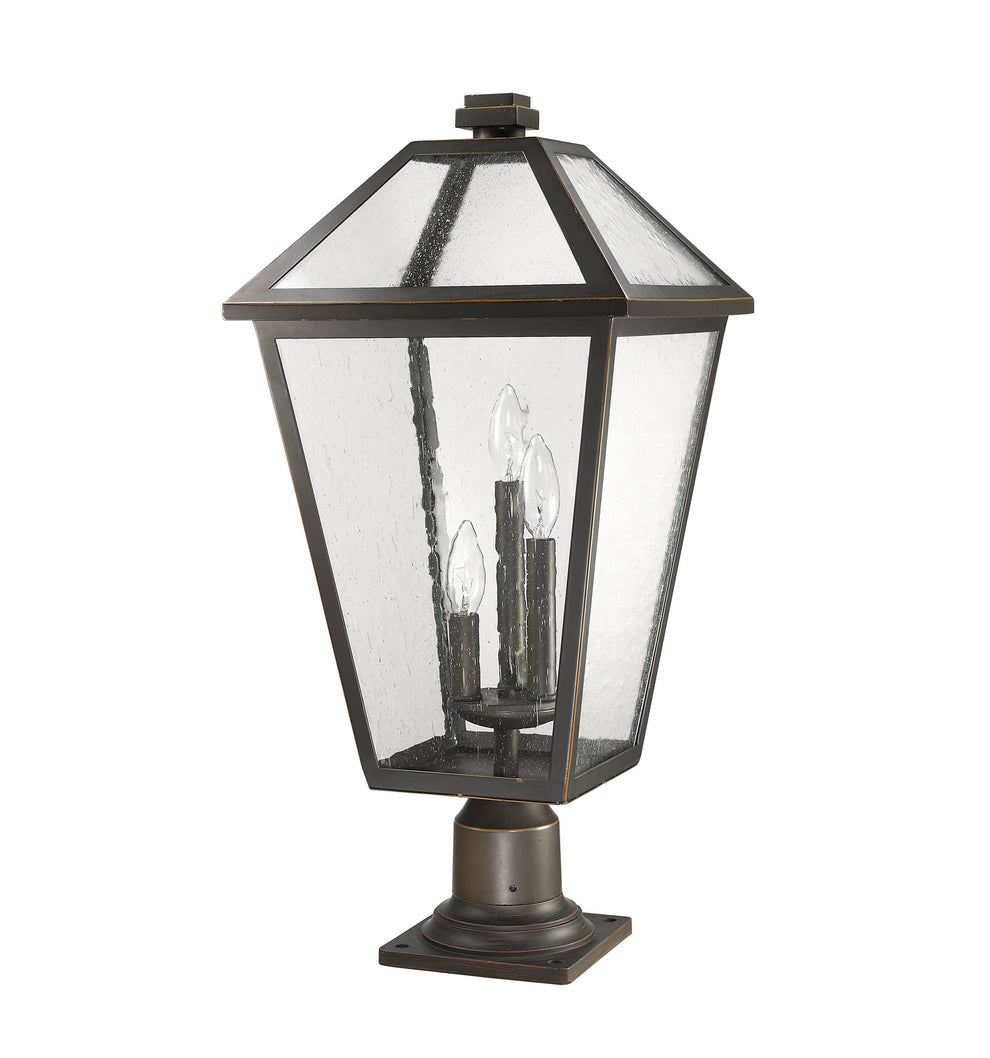 Z-Lite - 579PHXLR-533PM-ORB - Three Light Outdoor Pier Mounted Fixture - Talbot - Oil Rubbed Bronze
