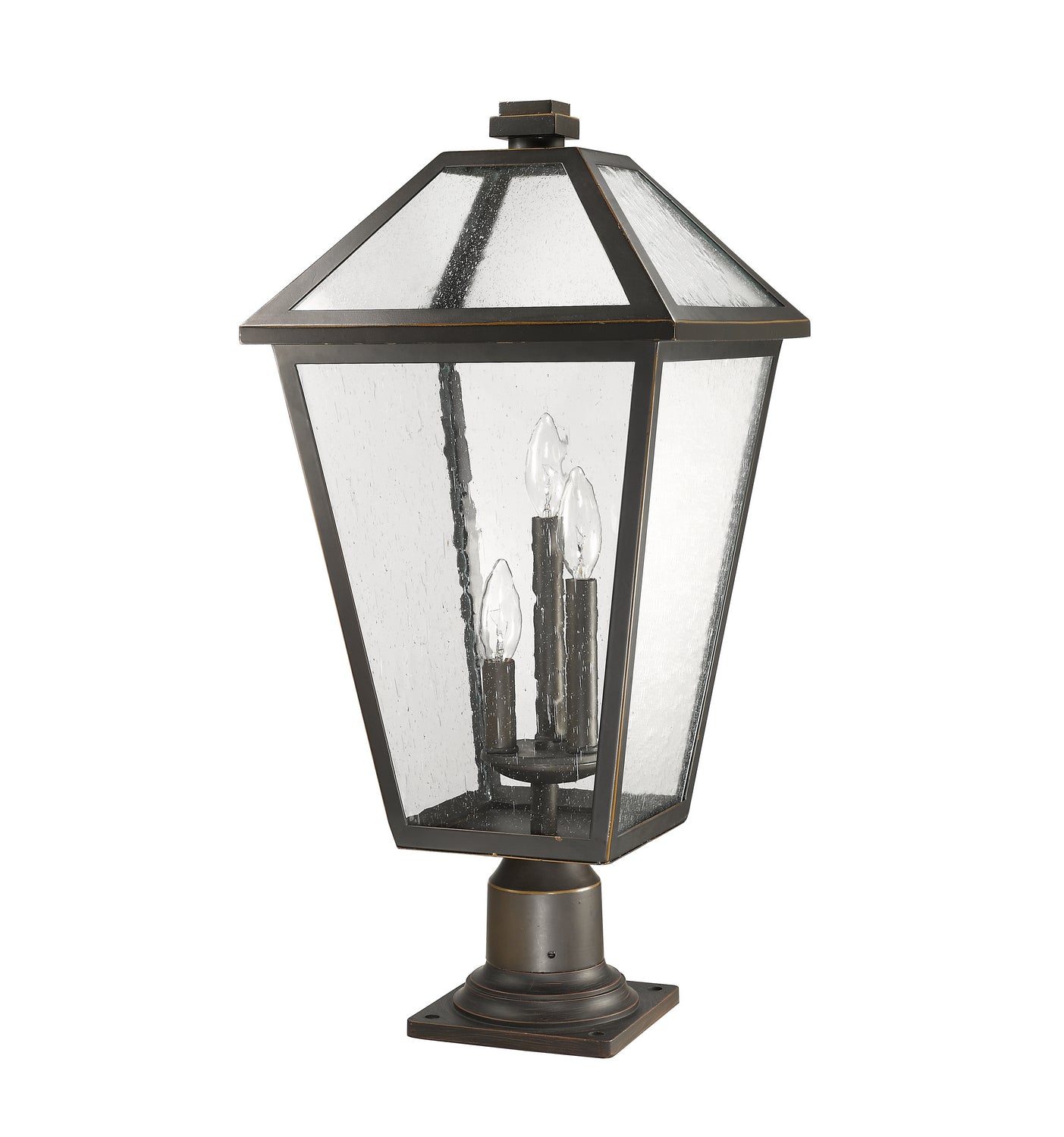 Z-Lite - 579PHXLR-533PM-ORB - Three Light Outdoor Pier Mounted Fixture - Talbot - Oil Rubbed Bronze