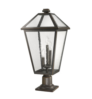 Z-Lite - 579PHXLR-533PM-ORB - Three Light Outdoor Pier Mounted Fixture - Talbot - Oil Rubbed Bronze