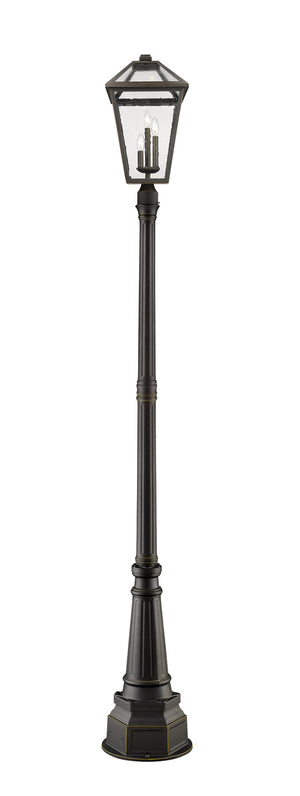 Z-Lite - 579PHXLR-564P-ORB - Three Light Outdoor Post Mounted Fixture - Talbot - Oil Rubbed Bronze