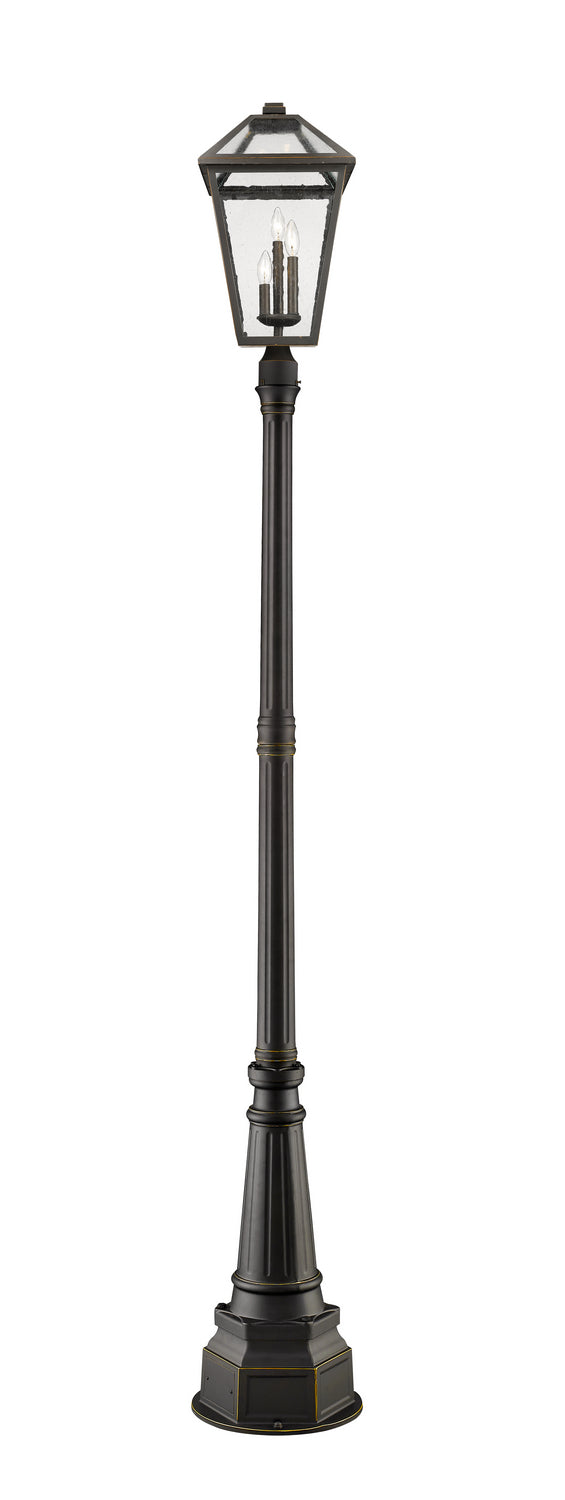 Z-Lite - 579PHXLR-564P-ORB - Three Light Outdoor Post Mounted Fixture - Talbot - Oil Rubbed Bronze