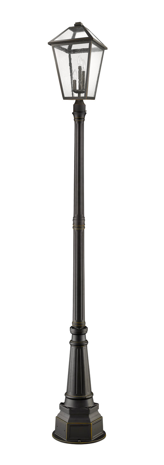 Z-Lite - 579PHXLR-564P-ORB - Three Light Outdoor Post Mounted Fixture - Talbot - Oil Rubbed Bronze