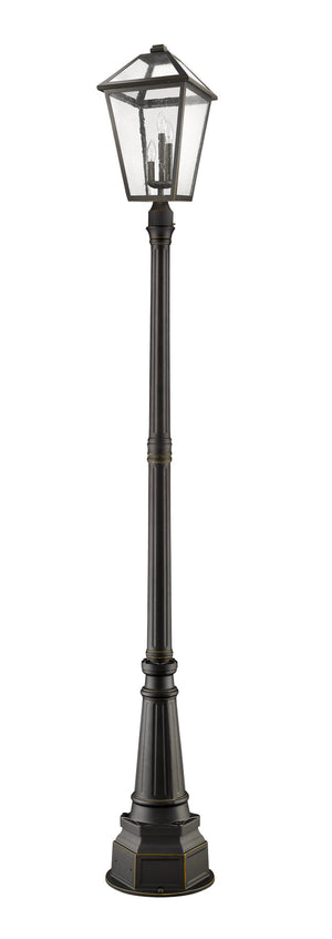Z-Lite - 579PHXLR-564P-ORB - Three Light Outdoor Post Mounted Fixture - Talbot - Oil Rubbed Bronze