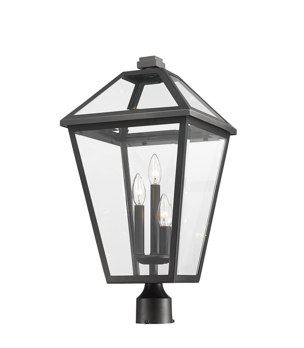 Z-Lite - 579PHXLR-BK - Three Light Outdoor Post Mount Fixture - Talbot - Black