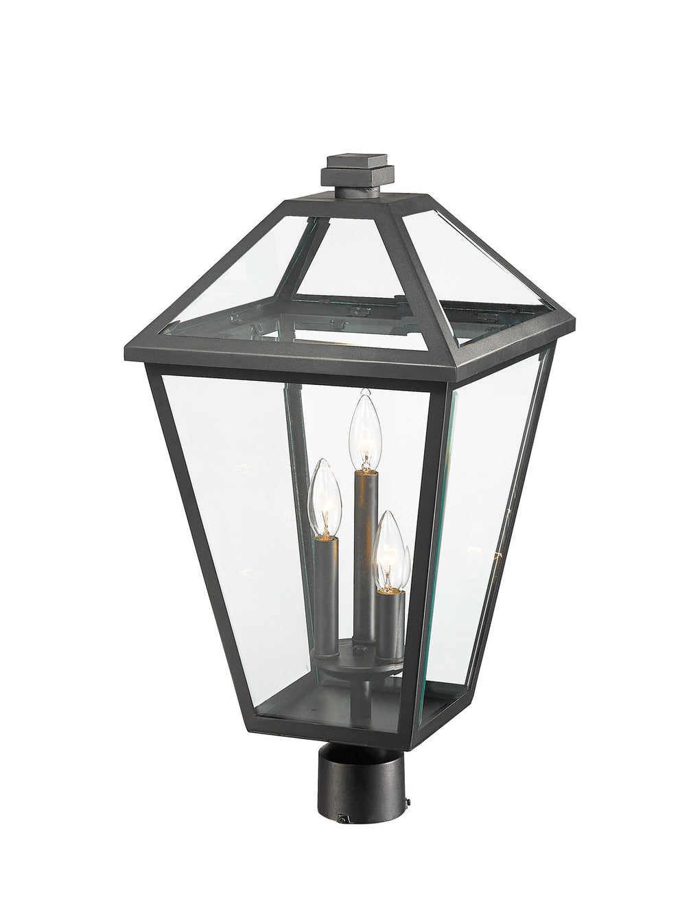 Z-Lite - 579PHXLR-BK - Three Light Outdoor Post Mount Fixture - Talbot - Black