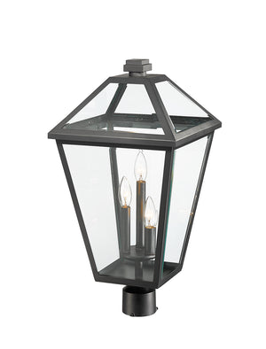 Z-Lite - 579PHXLR-BK - Three Light Outdoor Post Mount Fixture - Talbot - Black